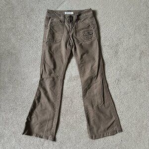 Aeropostable low rise flare brown pants y2k vintage